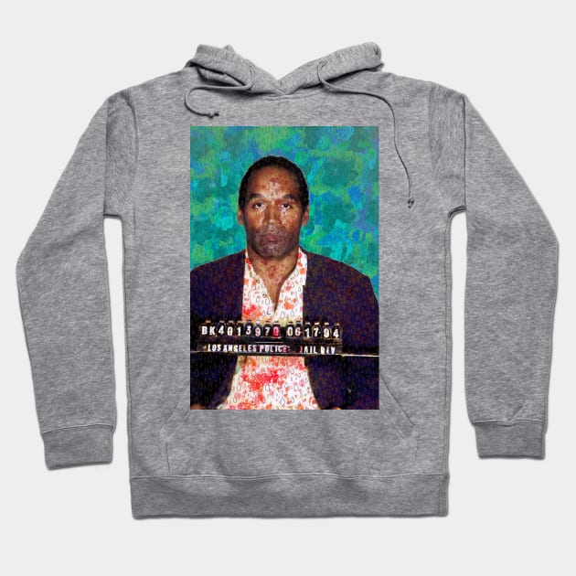 OJ Simpson Mugshot Hoodie by SABREart